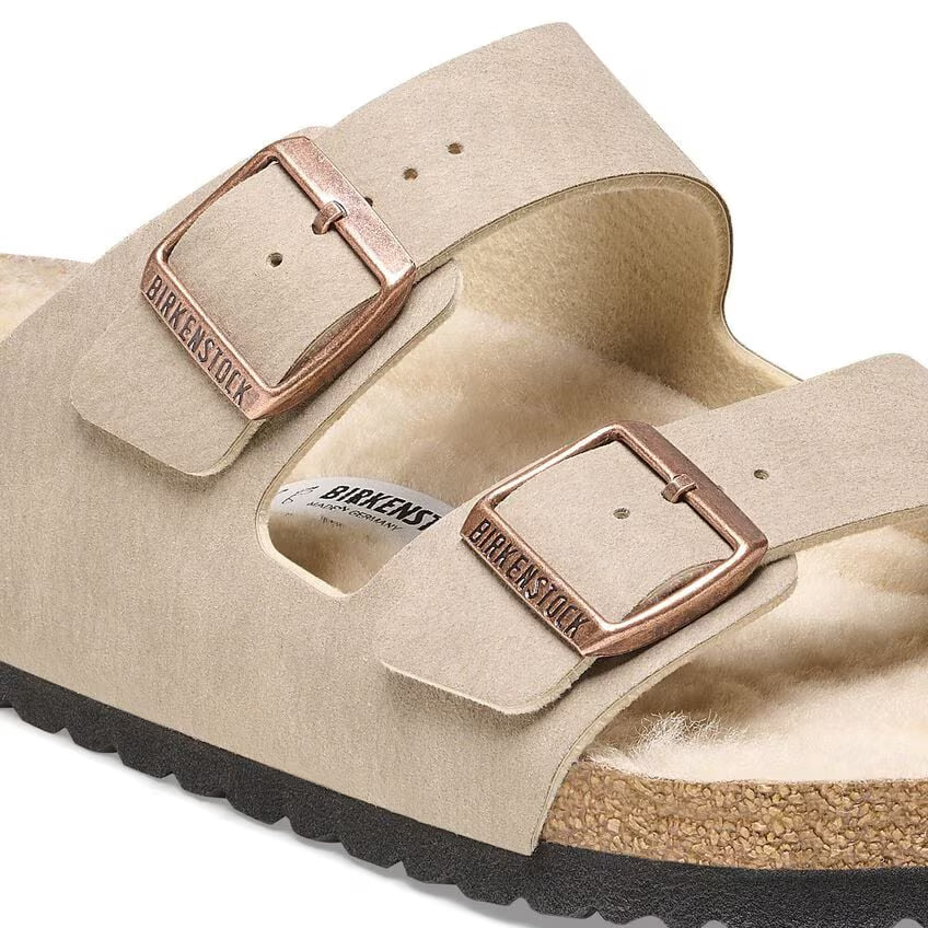 Birkenstock Shearling Two-Strap Sandal - Arizona