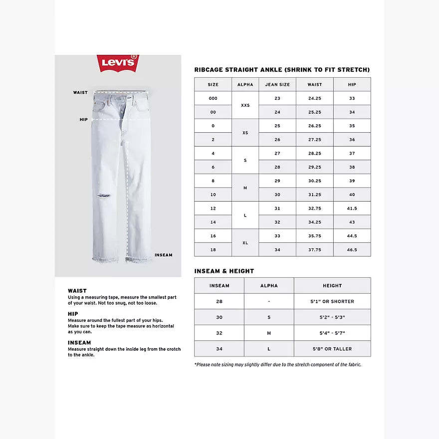 Levi's® Premium Ribcage Straight Ankle Women's Jeans